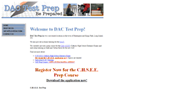 Desktop Screenshot of dactestprep.com