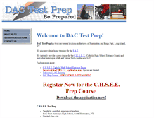 Tablet Screenshot of dactestprep.com